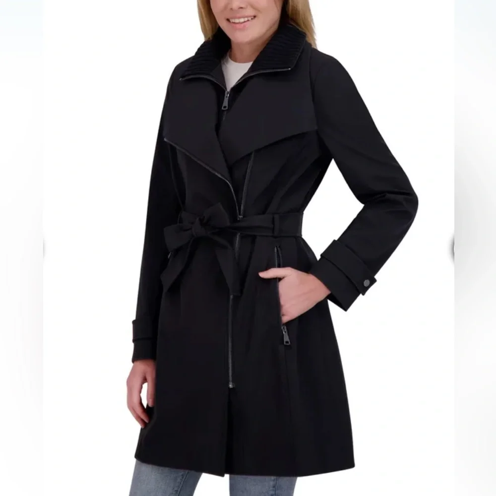 Halston Women's Belted Trench Coat - Picture 1 of 5